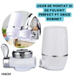 Cap de robinet cu filtru de apa Macvi® pentru purificare, usor de instalat, material durabil - imagine 3