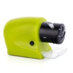 Ascutitor Electric Macvi®  pentru Cutite, foarfece, surubelnite ,Verde, 13 x 8 x 5 cm