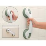 Maner ajutator cu ventuza Macvi® pentru baie, alb - imagine 2