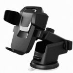 Suport telefon Macvi® cu brat telescopic, ajustabil, montare pe birou, design ergonomic