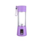 Mini Blender Electric Macvi® ,75 W,1x USB, 380 ml, Mov - imagine 4