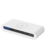 Incarcator fara fir Macvi® 4 in 1 cu conectare USB-C si 2 sloturi USB