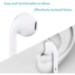 Casti Macvi® cu microfon si control al volumului, izolatoare de zgomot, compatibile cu iPhone - imagine 2