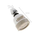 Cap de Robinet Universal Macvi®,  pentru Chiuveta, 3 Moduri de Jet, Rotire 360°, Alb/Bej, Usor de Montat - imagine 2