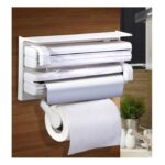 Dispenser Triplu de Bucatarie Macvi® pentru Hartie, Folie Strech si Folie Aluminiu - imagine 2