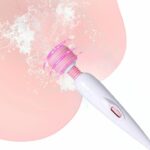Mini Vibrator Macvi®, Flexibil, 12 Moduri de Vibratii, Silicon, Reincarcabil USB, Roz cu Alb