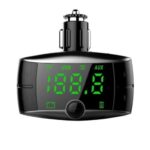 Modulator FM Bluetooth Macvi® cu Incarcator USB, 2 Iesiri si Afisaj LED