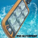 Lampa Stradala cu Incarcare Solara Macvi® 30W, 150 LED SMD, Senzor de Miscare si Lumina, Telecomanda Inclusa, Model ZB-150A - imagine 3