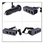 Incarcator Auto Bricheta, Macvi®, 1 x USB, 3x Extensii Bricheta, Quick Charge, Compatibil 12-24V, Protectie Impotriva Supraincalzirii, LED, Negru - imagine 3