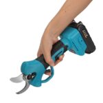 Foarfeca Electrica pentru Gradinarit Macvi® 48V, 2 Baterii, 2 Lame din Otel Carbon ,ideala pentru Vita de Vie si Crengi, Albastru - imagine 2