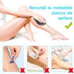 Epilator Macvi® cu Cristale, Fara Durere, Portabil, Unisex, IP67, Auriu - imagine 6
