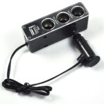 Incarcator Auto Bricheta, Macvi®, 1 x USB, 3x Extensii Bricheta, Quick Charge, Compatibil 12-24V, Protectie Impotriva Supraincalzirii, LED, Negru - imagine 2