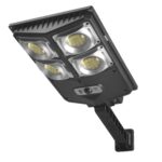 Lampa solara stradala Macvi®, Model W789A-3, 60W, 6 casete LED, rezistenta la apa IP65, 3 moduri de iluminare, senzor de miscare si telecomanda inclusa, perfecta pentru iluminatul stradal si exterior