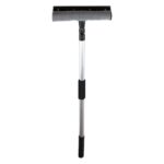 Perie pentru Spalat Geamuri cu Manere Extensibile Macvi® Telescopice din Aluminiu, 120 cm, 2 in 1, Stergator pentru Geamuri