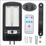 Lampa solara Macvi® perete stradala 72W LED COB, senzor de miscare, IP65, telecomanda, iluminat exterior, W755-2 - imagine 4