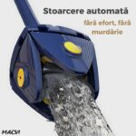 Mop cu Cap Stea Macvi® 360° Telescopic Curatare Usoara, 2 lavete Microfibra, Lungime 123 cm, Albastru/Galben - imagine 4