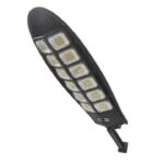 Lampa stradala cu incarcare solara Macvi®, LED 60W, control de la distanta, senzor de miscare, model W788B-6, culoare neagra, eficienta si economica pentru iluminatul exterior