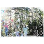 Pistol pentru facut baloane de sapun Macvi® cu 34 de gauri, distractie colorata pentru activitati in aer liber,Albastru - imagine 2
