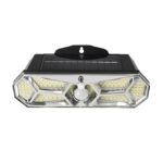 Lampa Solara Macvi® cu Senzor de Miscare, 126 LED SMD, 3 Moduri de Functionare, Lumina Rece, IP65