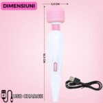 Mini Vibrator Macvi®, Flexibil, 12 Moduri de Vibratii, Silicon, Reincarcabil USB, Roz cu Alb - imagine 5
